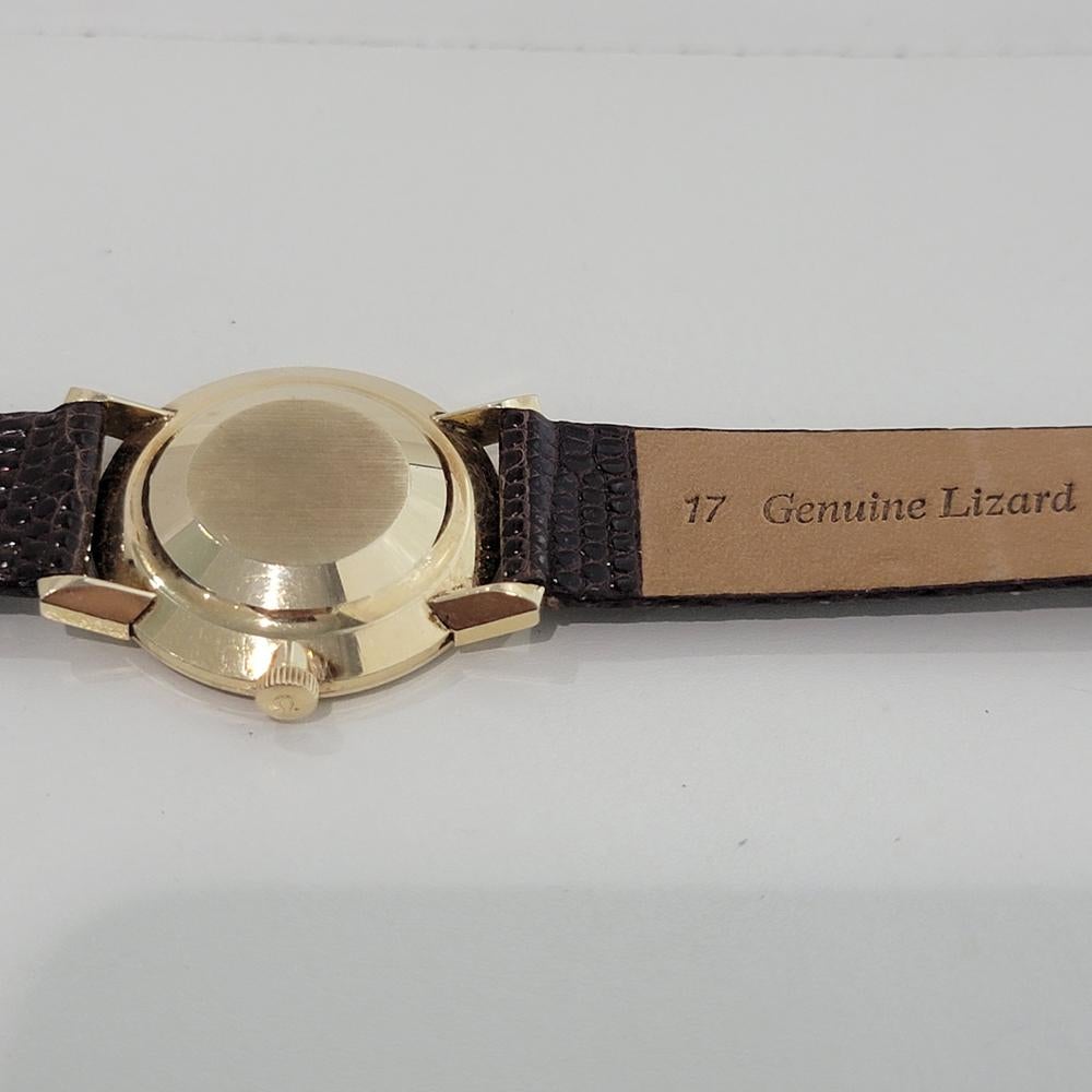 Omega Seamaster DeVille Oro macizo 14k 32mm Hombre Automático Años 60 Vintage RA578 en venta 6