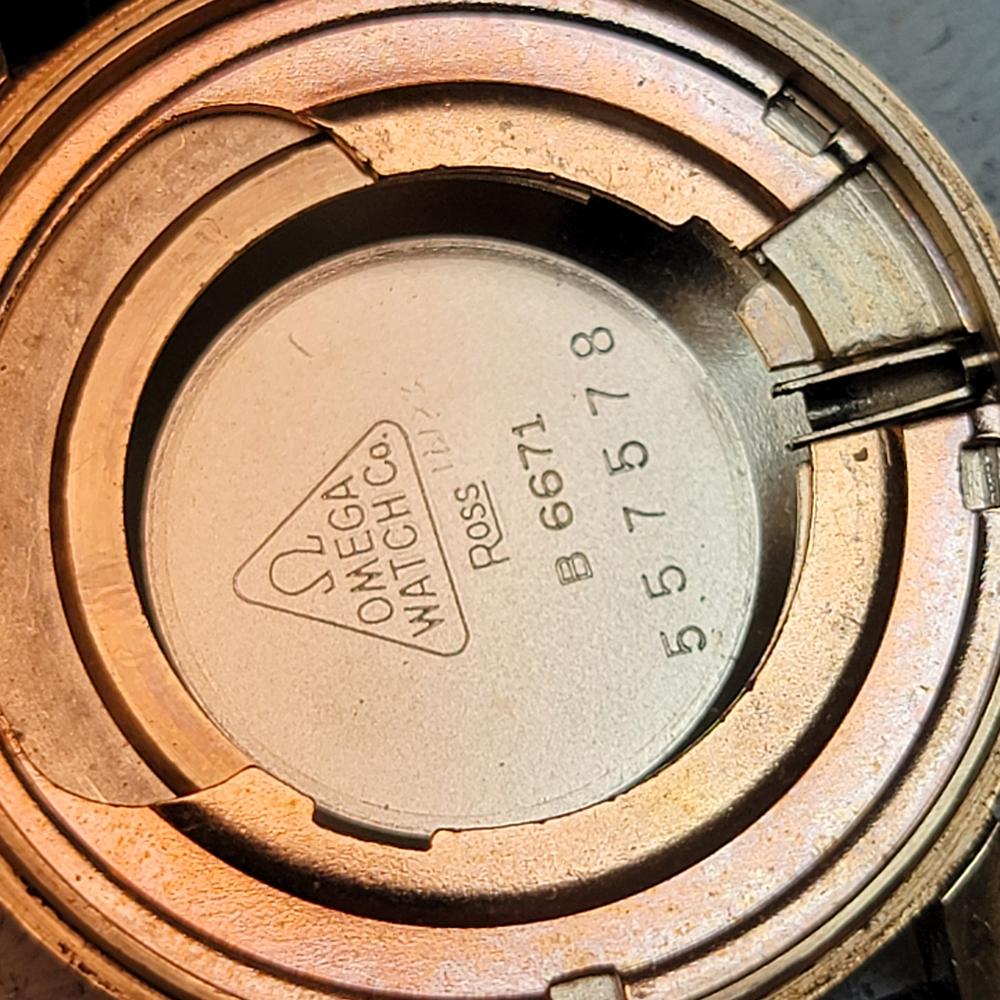 Omega Seamaster DeVille Oro macizo 14k 32mm Hombre Automático Años 60 Vintage RA578 en venta 8