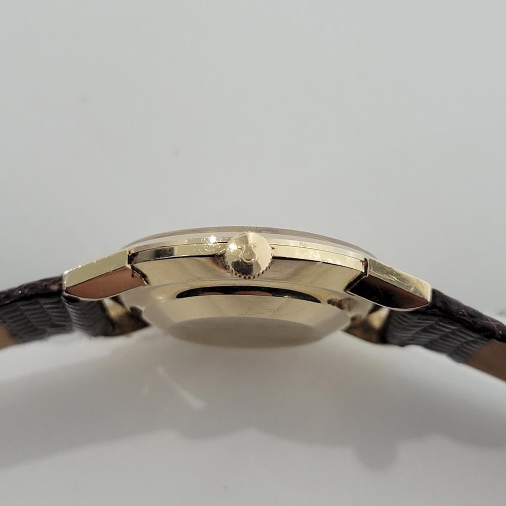 Omega Seamaster DeVille Oro macizo 14k 32mm Hombre Automático Años 60 Vintage RA578 en venta 5