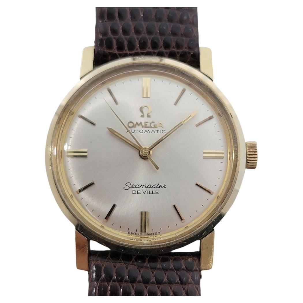 Omega Seamaster DeVille 14k Solid Gold 32mm Mens Automatic 1960s Vintage RA578