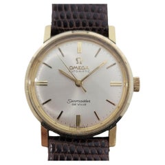 Omega Seamaster DeVille 14k Solid Gold 32mm Mens Automatic 1960s Vintage RA578