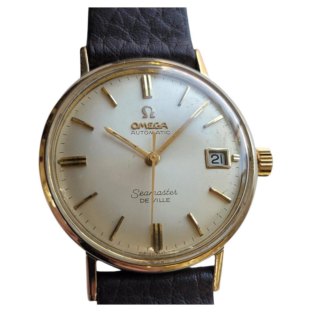 Omega Seamaster DeVille 1960s Herren 34mm Gold gekappt automatische w Datum RA717