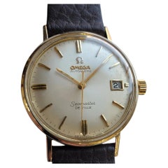 Omega Seamaster DeVille 1960s Mens 34mm Gold Capped Automatic w Date RA717