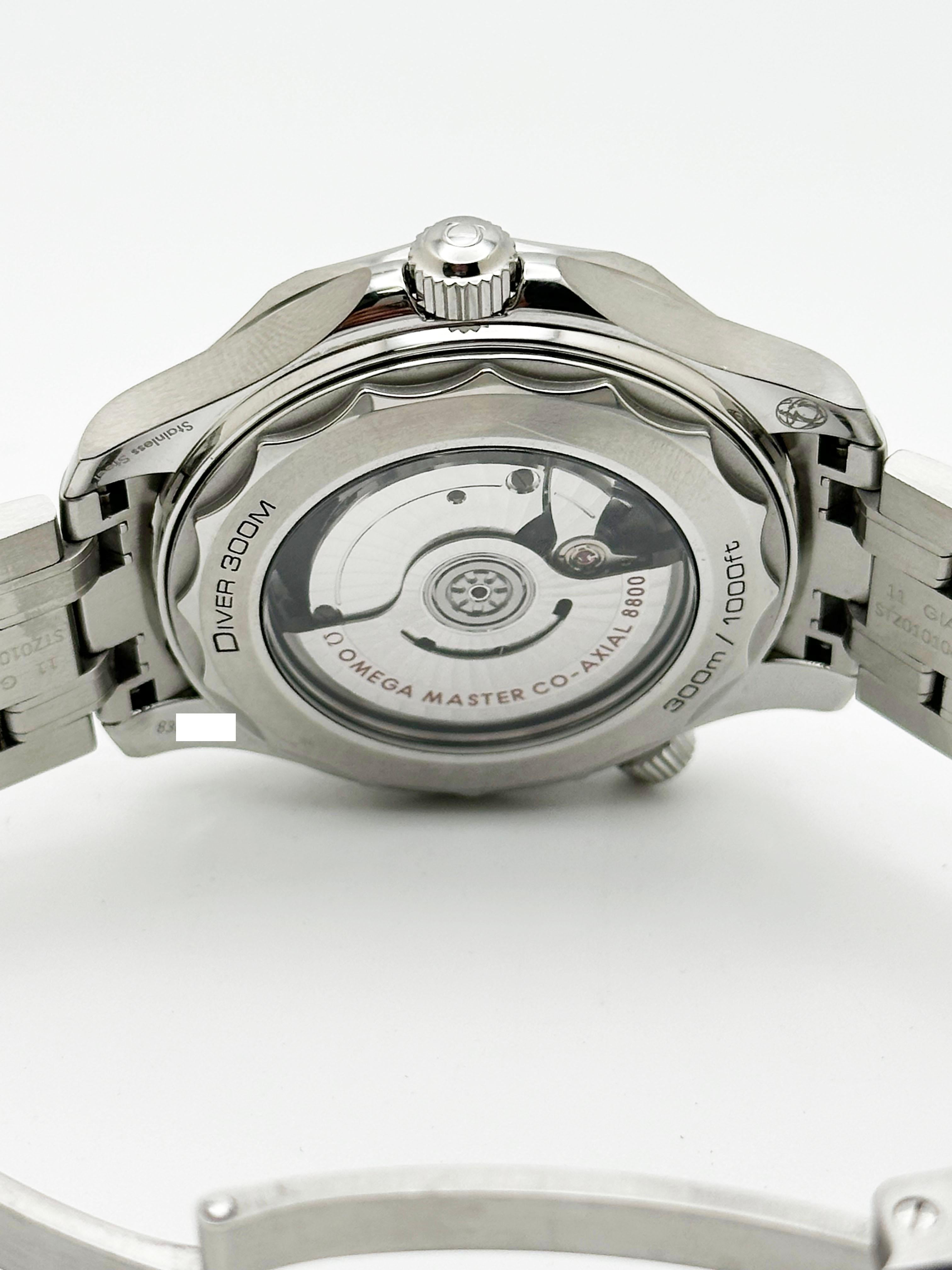 Omega Seamaster Diver 210.30.42.20.04.001 White Dial Black Bezel Steel Box Paper 2