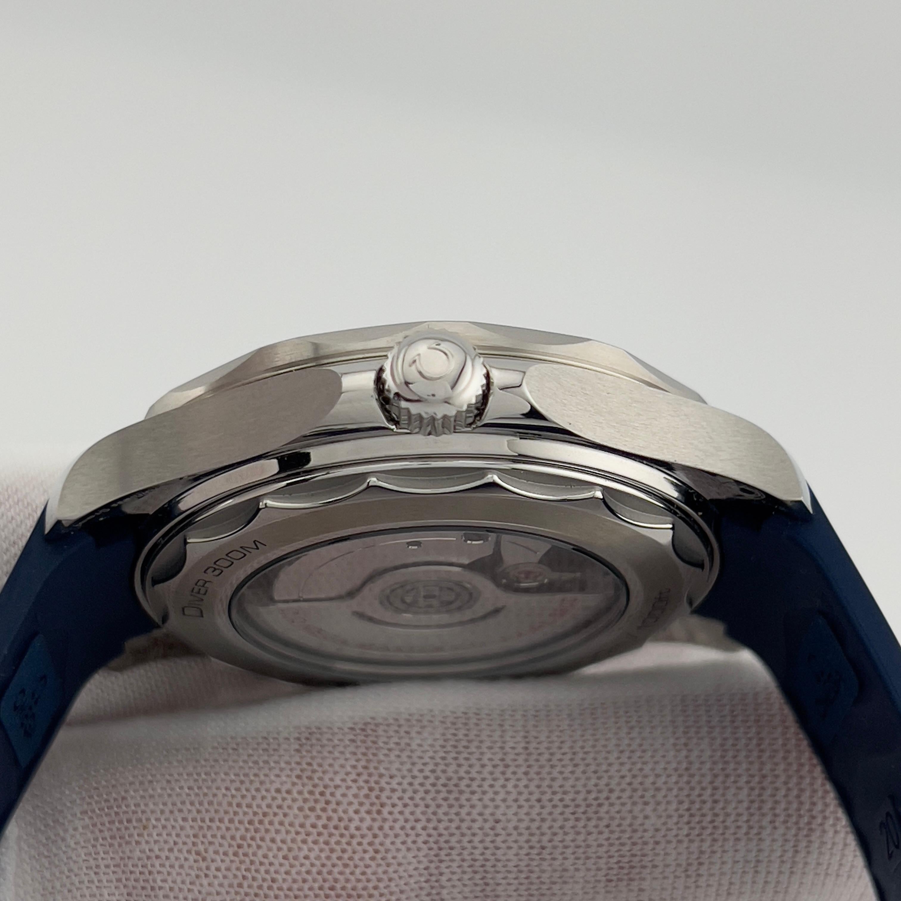 Men's Omega Seamaster Diver 210.32.42.20.03.001 Blue Dial Stainless Steel Box Paper