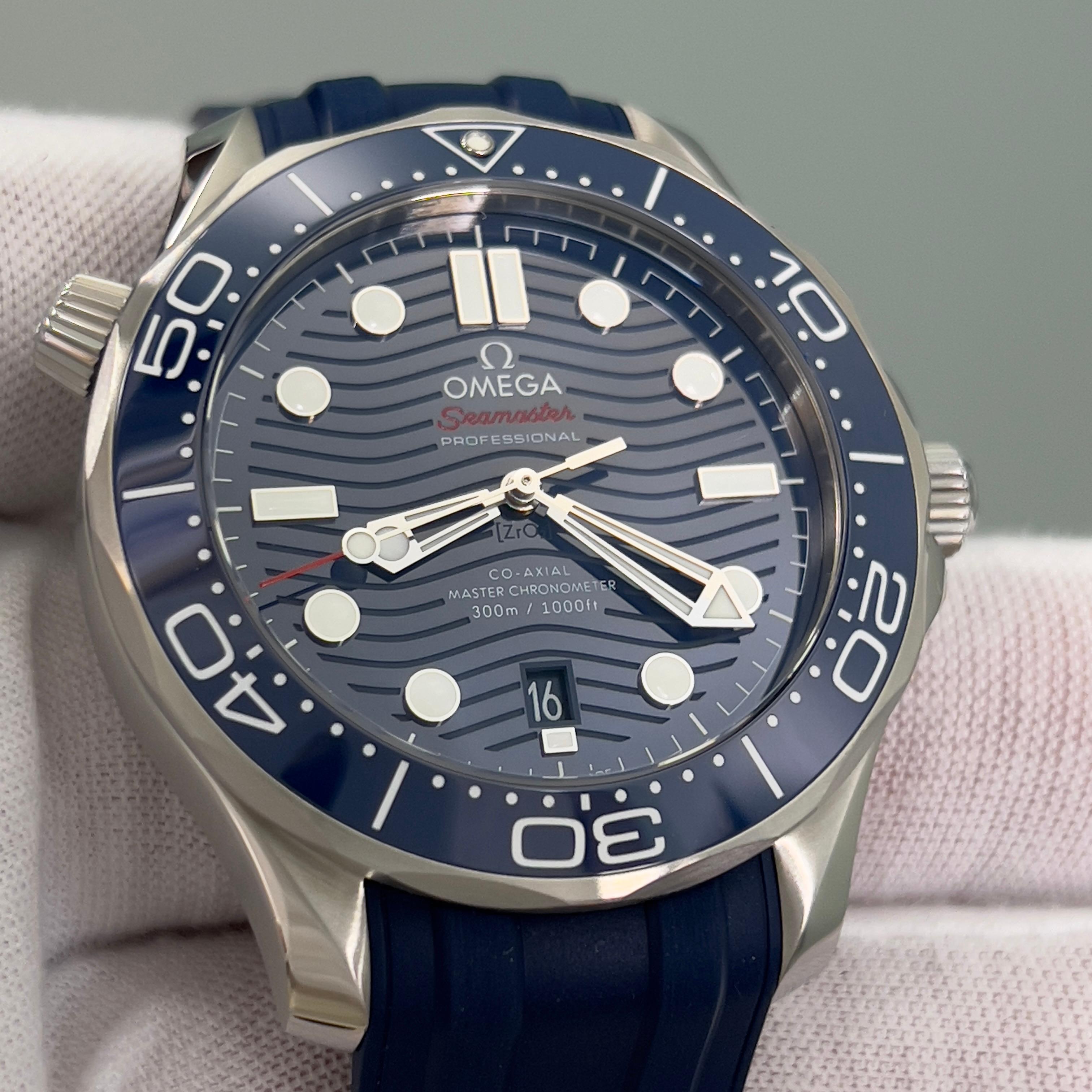 Omega Seamaster Diver 210.32.42.20.03.001 Blue Dial Stainless Steel Box Paper 3