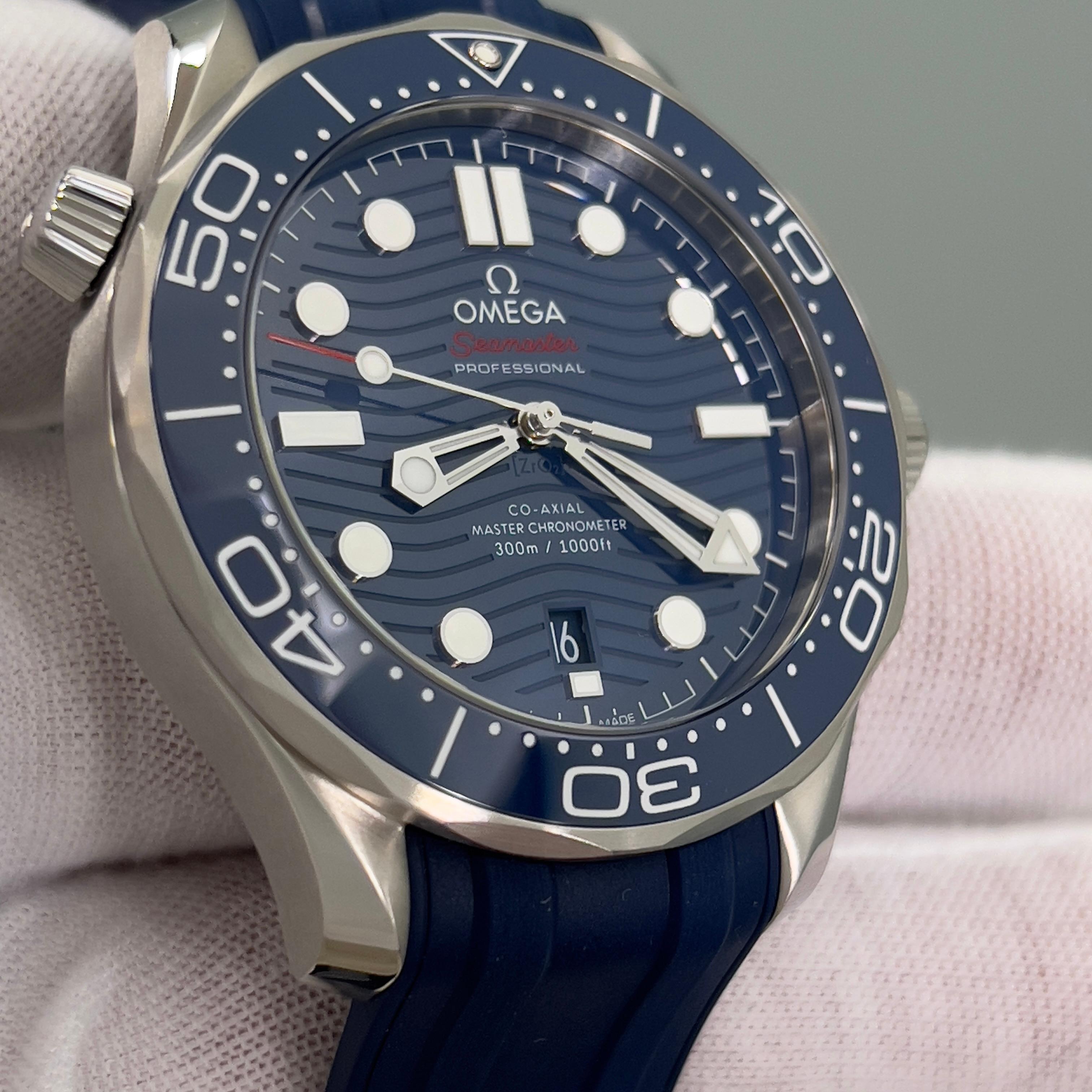 Omega Seamaster Diver 210.32.42.20.03.001 Blue Dial Stainless Steel Box Paper 4