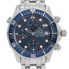 Omega Seamaster Diver 300 Chronograph Steel Blue Dial Mens Watch 2599.80.00