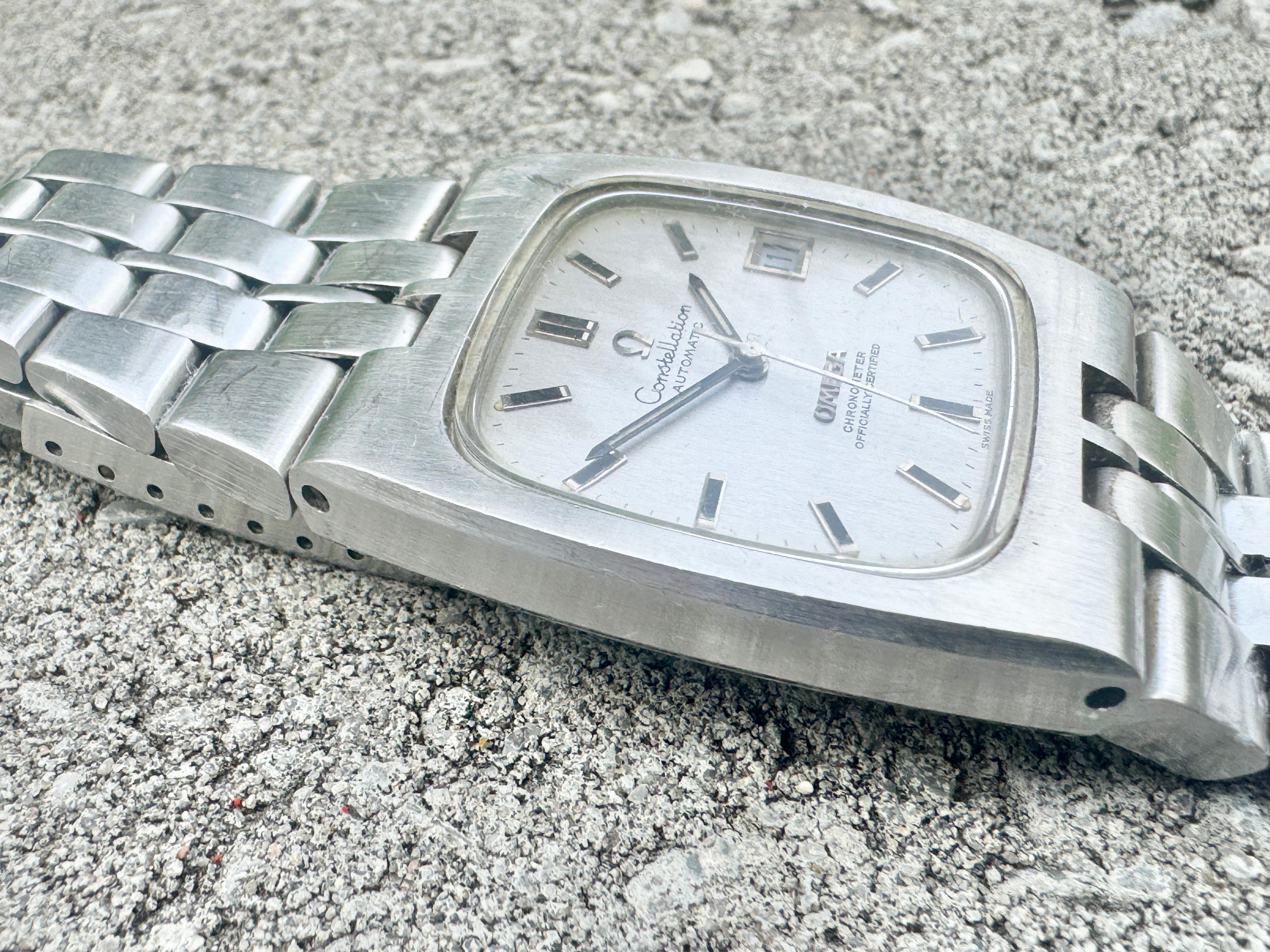 Omega Constellation Chronometer Stainless steel 70s Automatic Watch In Good Condition In Toronto, CA
