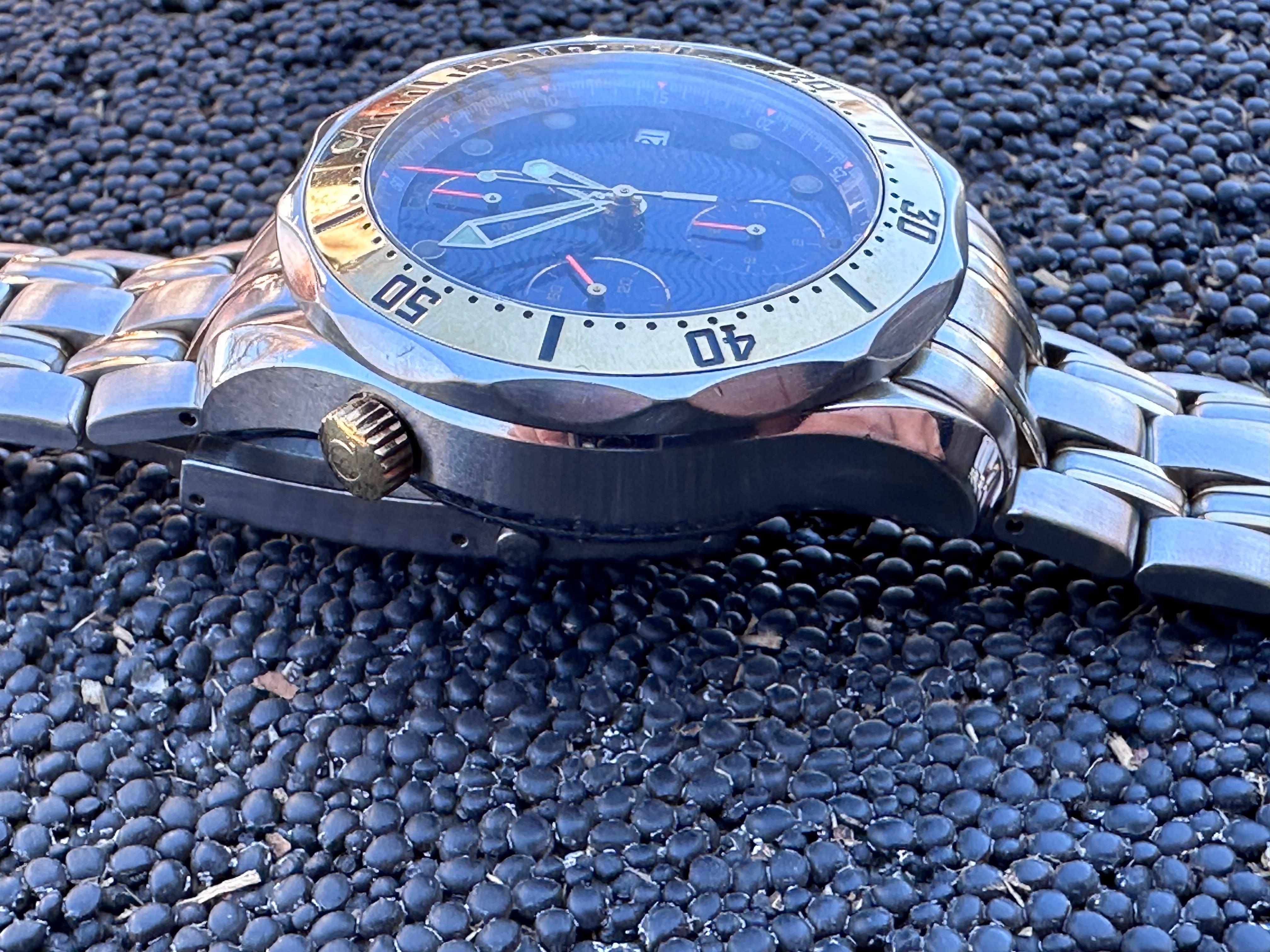 Omega Seamaster Diver 300 M 2398.80 Chronograph 18K Gold/ Stainless steel Watch For Sale 4