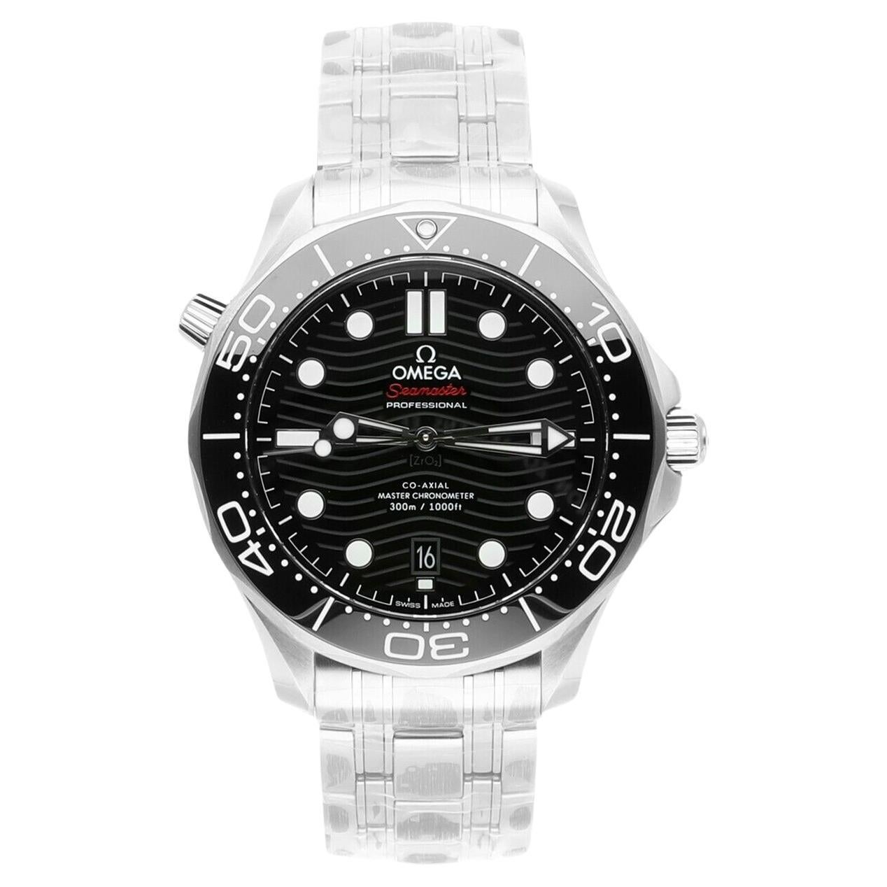 Omega Seamaster Diver 300 M Automatic Chronometer Black Dial 210.30.42.20.01.001