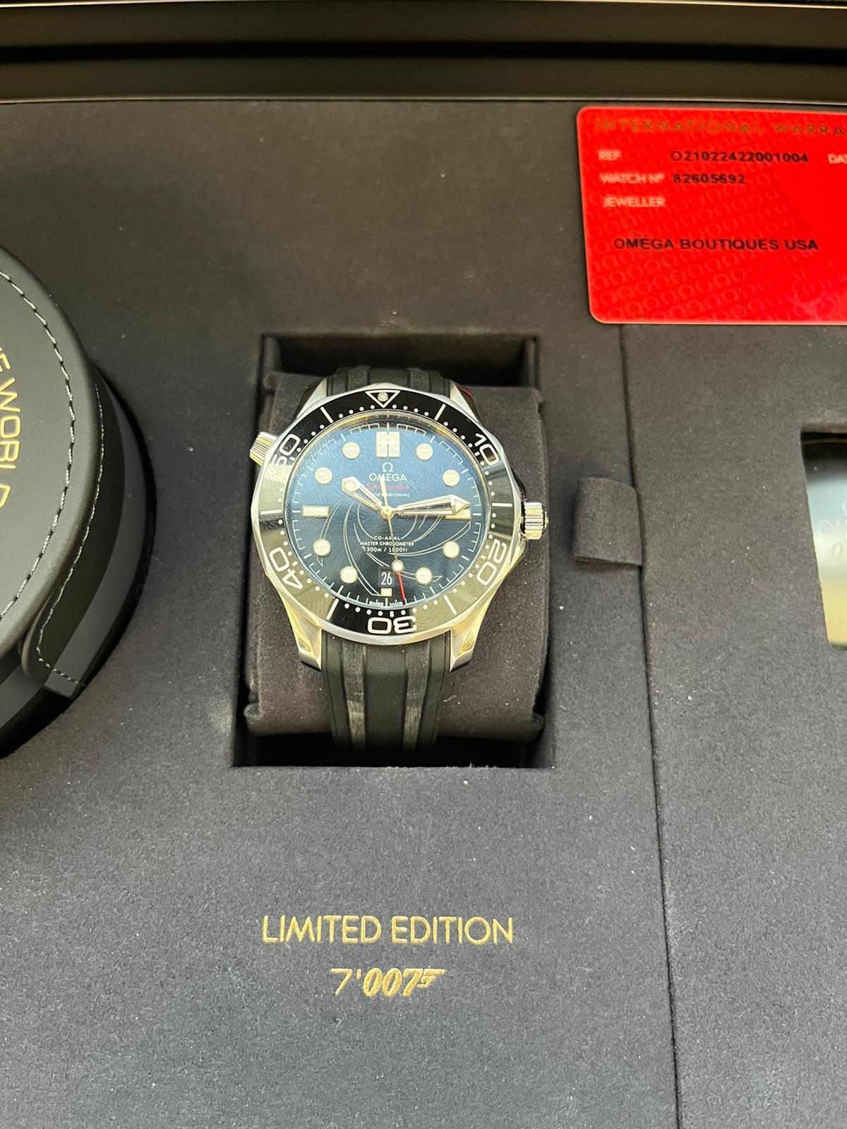 Omega Seamaster Diver 300 M James Bond Limited Edition Watch 210.22.42.20.01.004 6