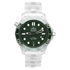 Used Omega Seamaster Diver 300 M Professional GREEN Dial 42mm 21030422010001 Complete