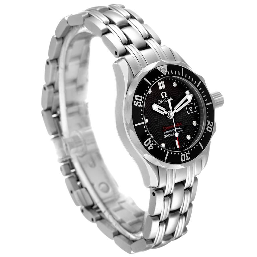 Omega Seamaster Diver 300M 28mm Quarz Damenuhr 212.30.28.61.01.001 Boxkarte im Zustand „Hervorragend“ im Angebot in Atlanta, GA