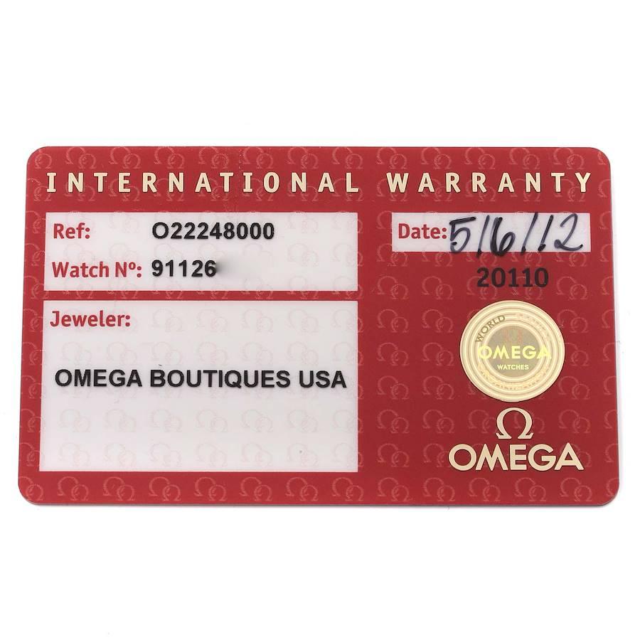 Omega Seamaster Diver 300M Steel Ladies Watch 2224.80.00 Card 5