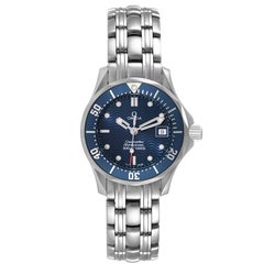 Omega Seamaster Diver 300m Steel Ladies Watch 2583.80.00 Box Card