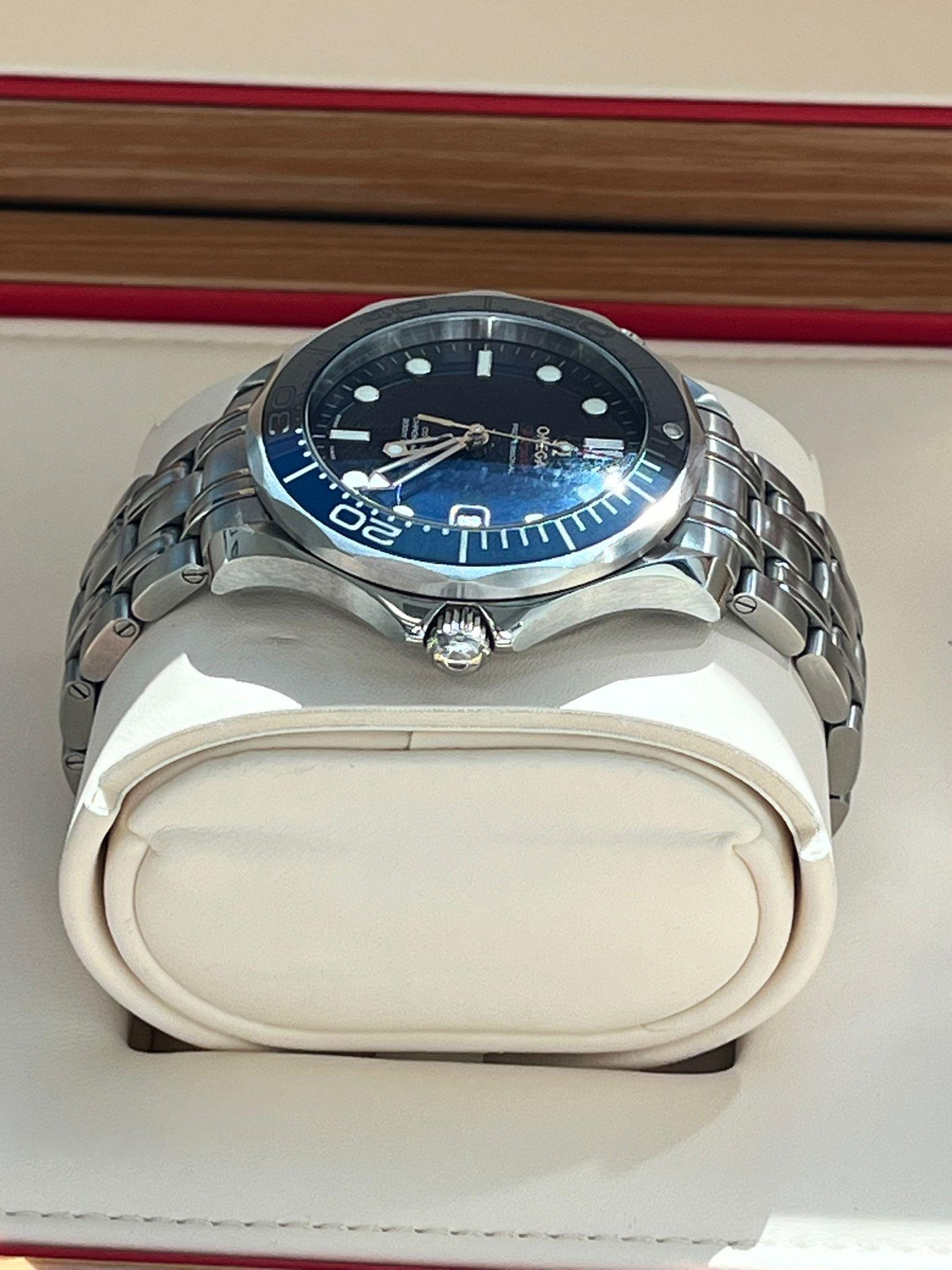 Omega Seamaster Diver 300M 41mm Blue Bezel Blue Dial Watch 212.30.41.20.03.001 For Sale 5