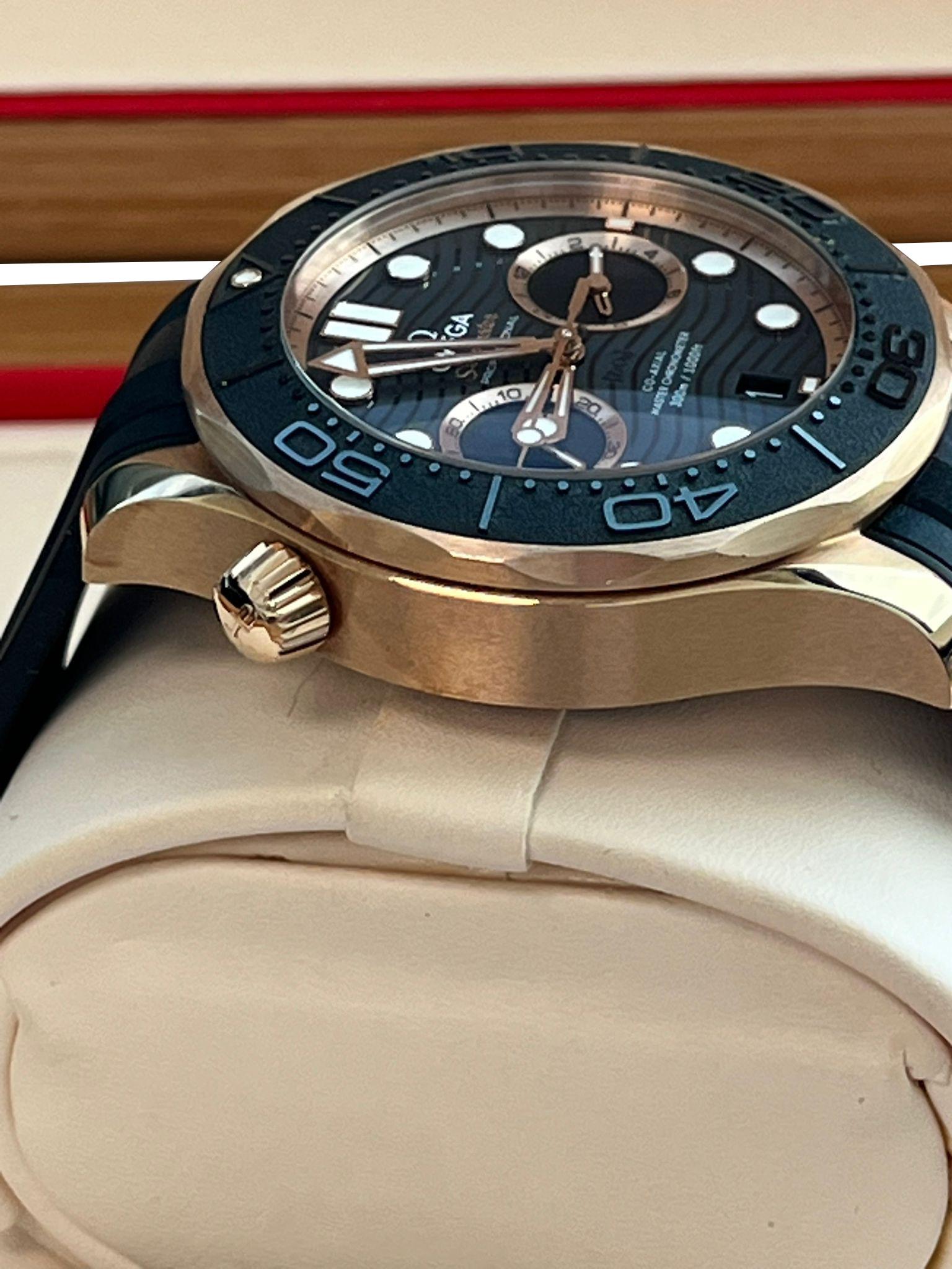 Omega Seamaster Diver 300m 44mm Co-Axial Master Chronometer 210.62.44.51.01.001 For Sale 10