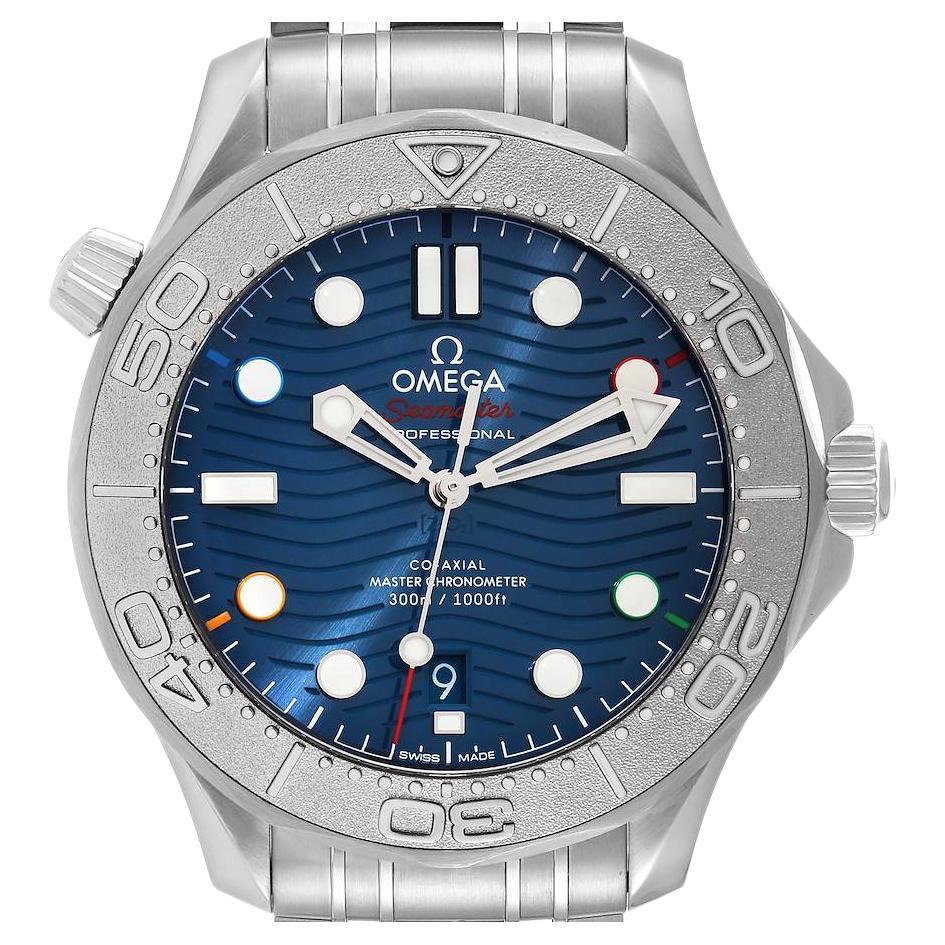 Omega Seamaster Diver 300M Beijing 2022 LE Watch 522.30.42.20.03.001 Box Card