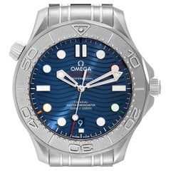 Omega Seamaster Diver 300M Beijing 2022 LE Watch 522.30.42.20.03.001 Box Card