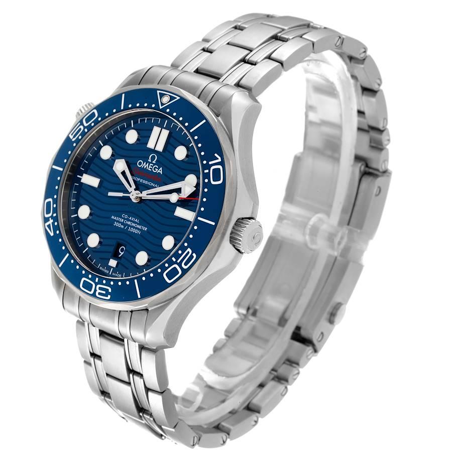 Omega Seamaster Diver 300M Blau Zifferblatt Herrenuhr 210.30.42.20.03.001 Box-Karte 1
