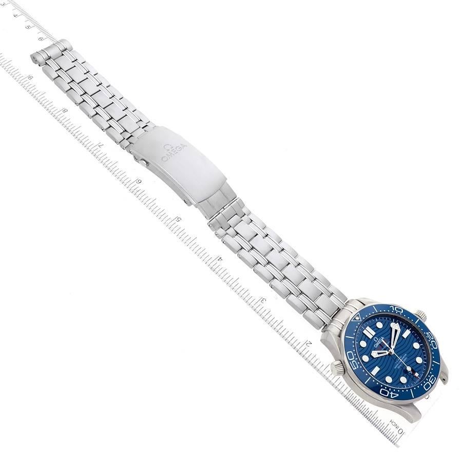 Omega Seamaster Diver 300M Blau Zifferblatt Herrenuhr 210.30.42.20.03.001 Box-Karte 5