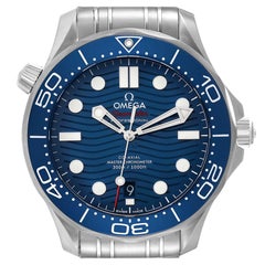 Omega Seamaster Diver 300M Blue Dial Mens Watch 210.30.42.20.03.001 Box Card
