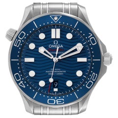Omega Seamaster Diver 300M Quadrante Blu Orologio Uomo 210.30.42.20.03.001 Scheda Box