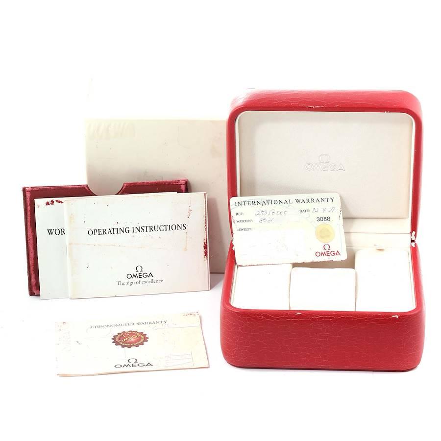 Omega Seamaster Diver 300M Stahl-Herrenuhr mit blauem Zifferblatt 2531.80,00 Boxkarte im Angebot 7