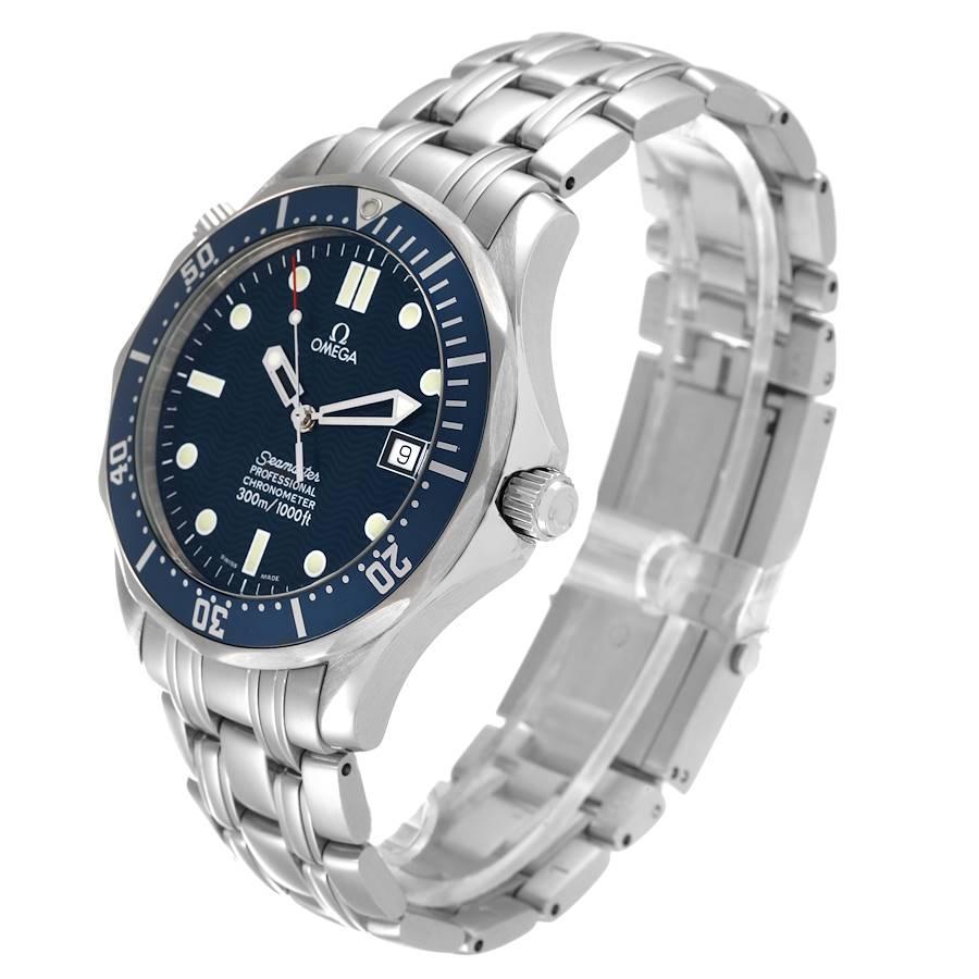 Omega Seamaster Diver 300M Stahl-Herrenuhr mit blauem Zifferblatt 2531.80,00 Boxkarte im Angebot 1
