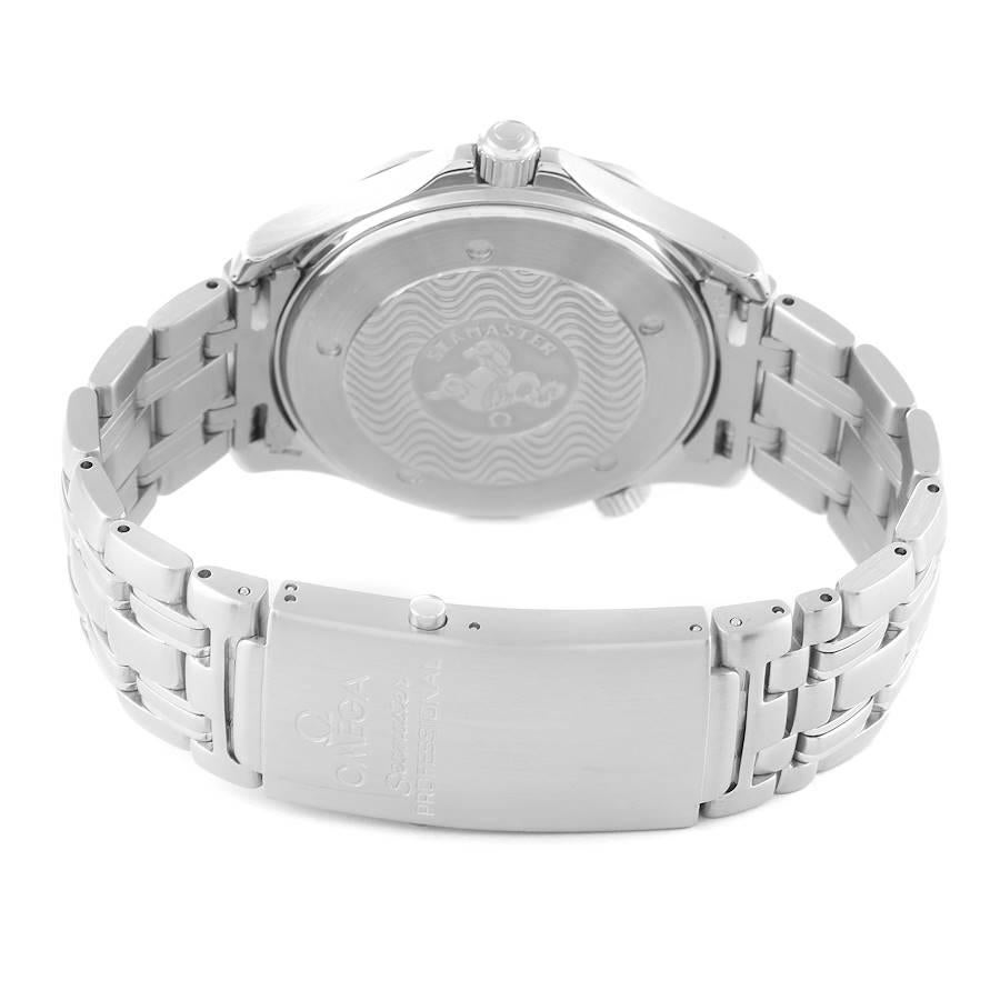 Omega Seamaster Diver 300M Stahl-Herrenuhr mit blauem Zifferblatt 2531.80,00 Boxkarte im Angebot 4