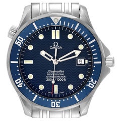 Omega Seamaster Diver 300M Stahl-Herrenuhr mit blauem Zifferblatt 2531.80,00 Boxkarte
