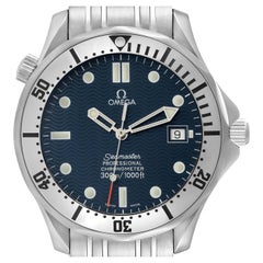Omega Seamaster Diver 300M Blue Wave Decor Dial Steel Mens Watch 2532.80.00