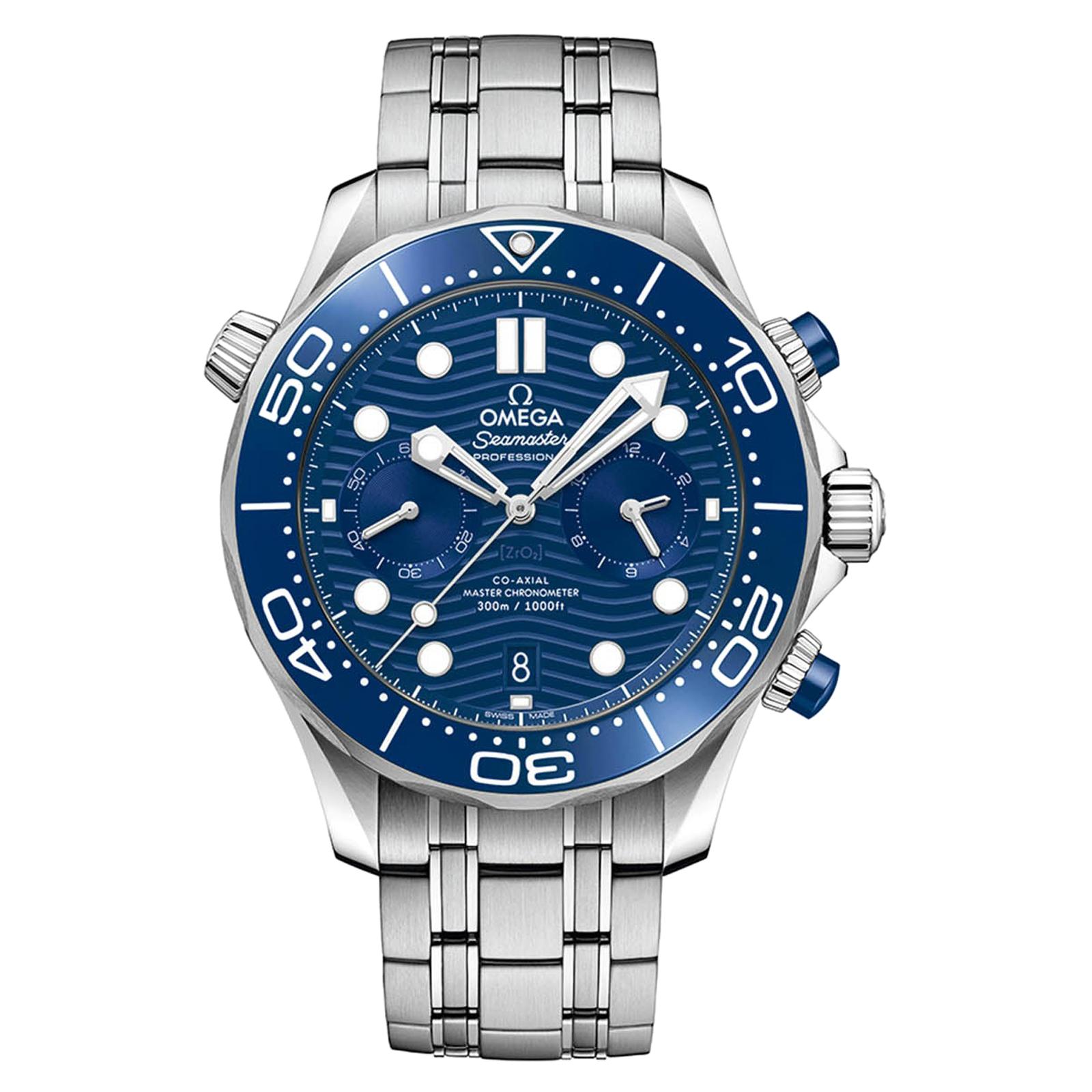 Omega Seamaster Diver 300M Chronograph Blue Dial Watch 210.30.44.51.03.001