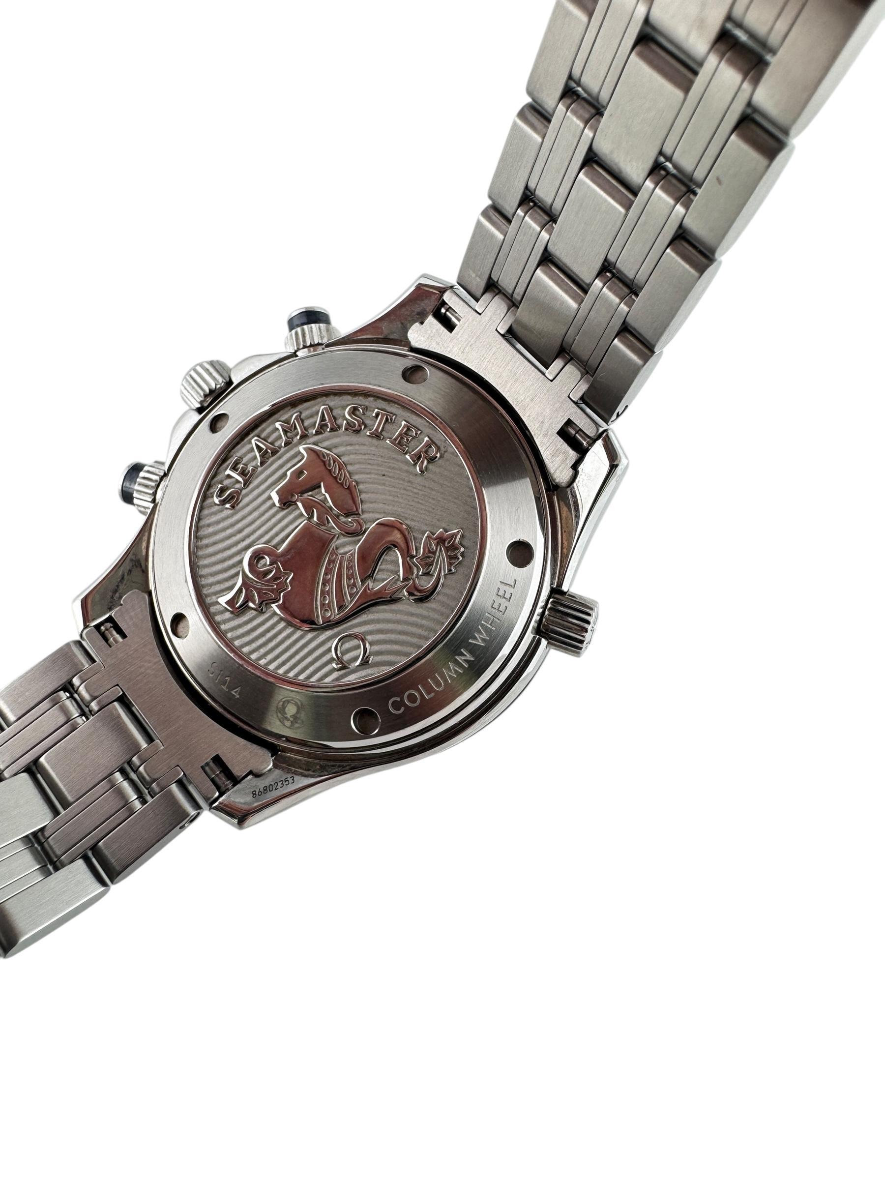Omega Seamaster Diver 300m Chronograph Orologio da uomo Si14 Steele  #20307 in vendita 5
