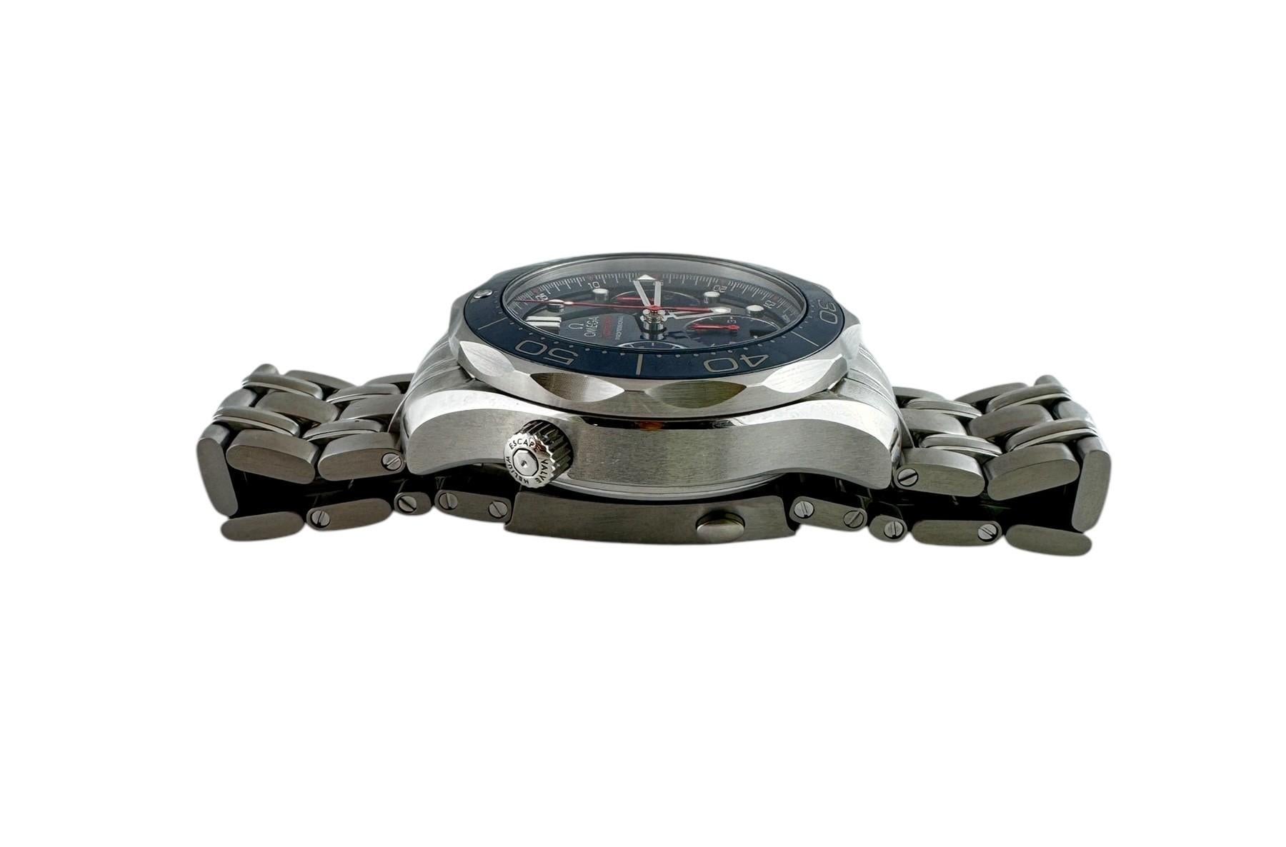 Omega Seamaster Diver 300m Chronograph Orologio da uomo Si14 Steele  #20307 In condizioni buone in vendita a Washington Depot, CT