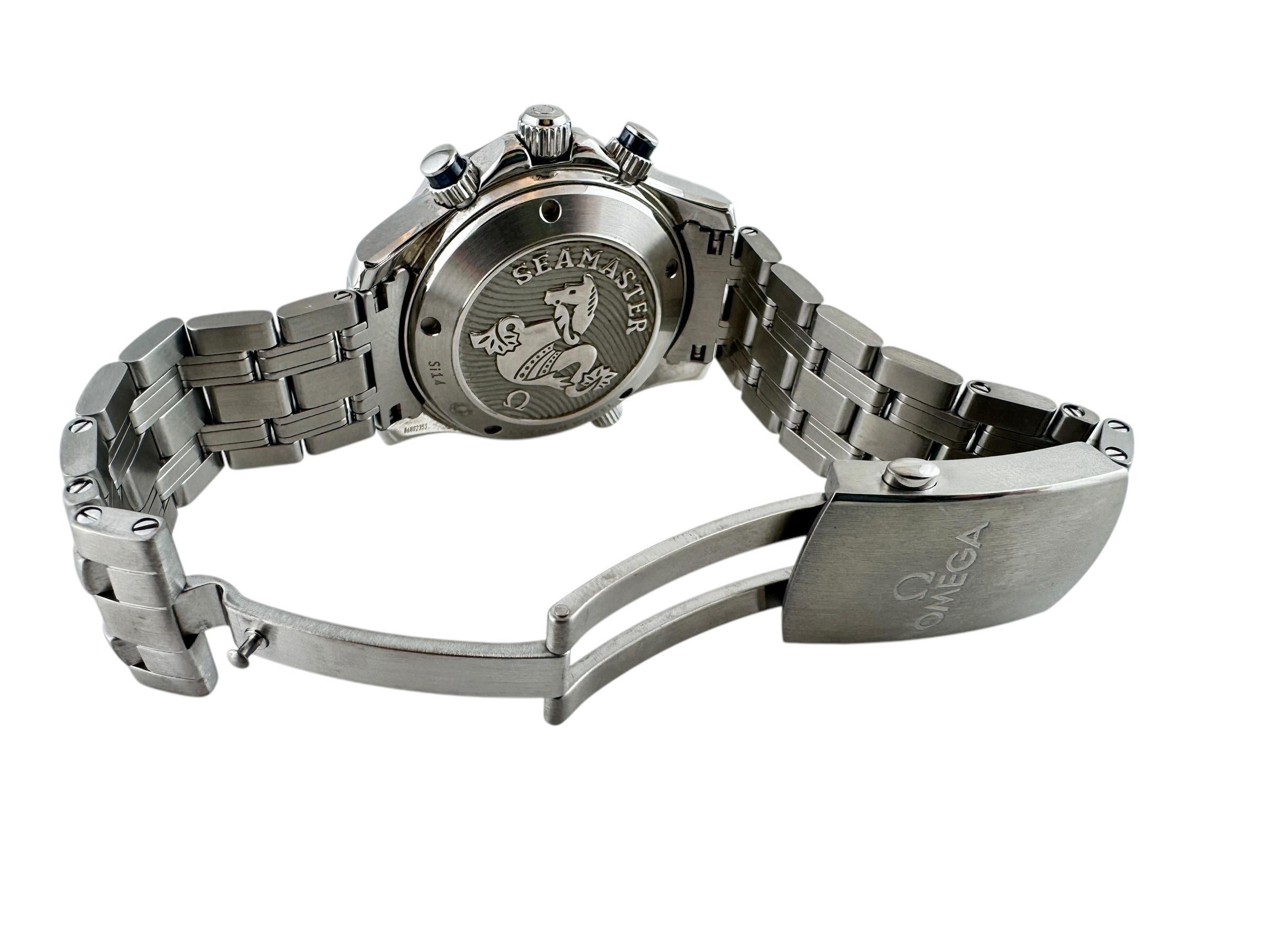 Omega Seamaster Diver 300m Chronograph Orologio da uomo Si14 Steele  #20307 in vendita 3