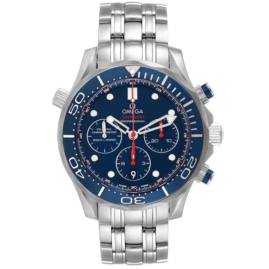 Omega Mens Seamaster Diver 300m Chronograph Watch - 4 For Sale on 1stDibs