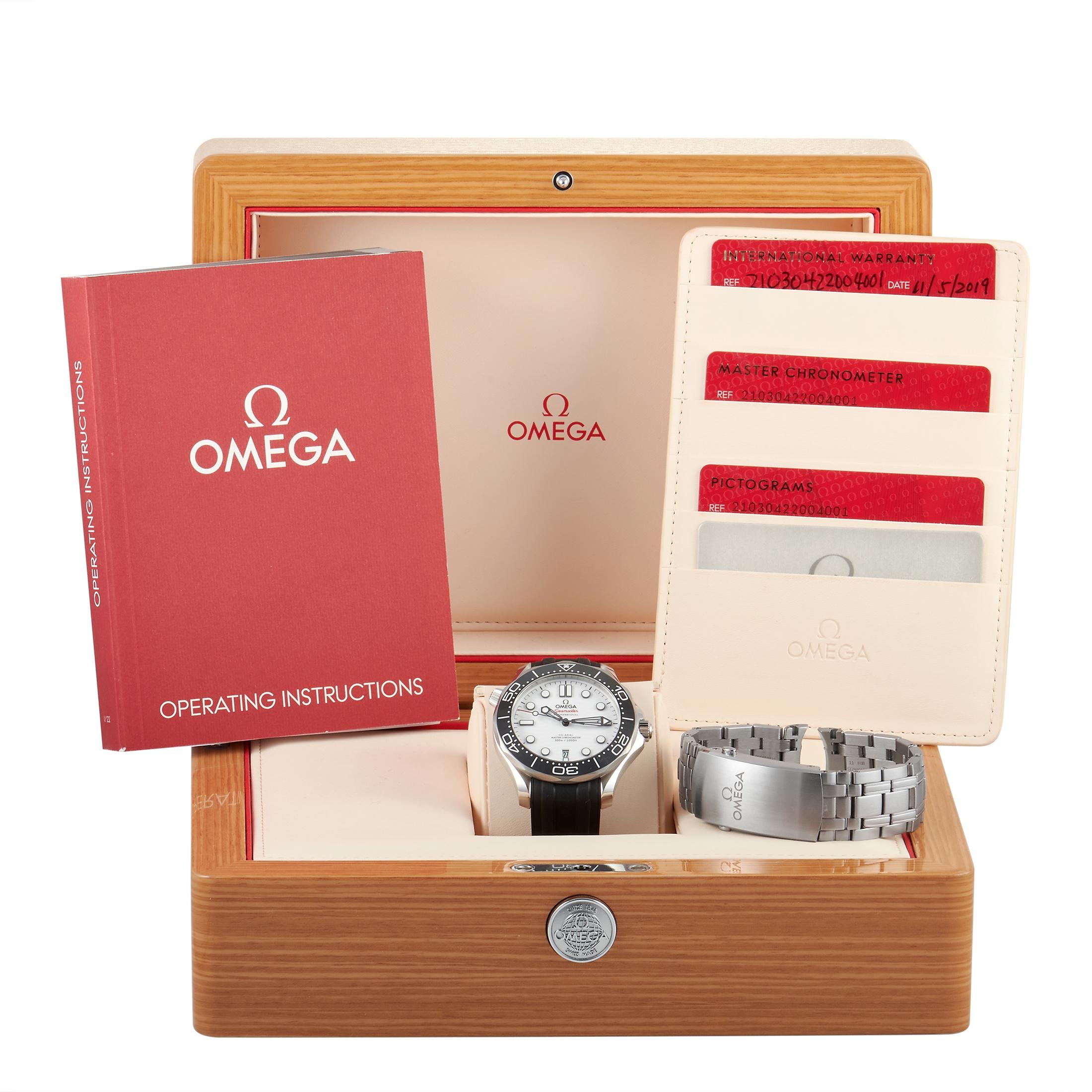 Men's Omega Seamaster Diver Co-Axial Master Chronometer Watch 210.30.42.20.04.001