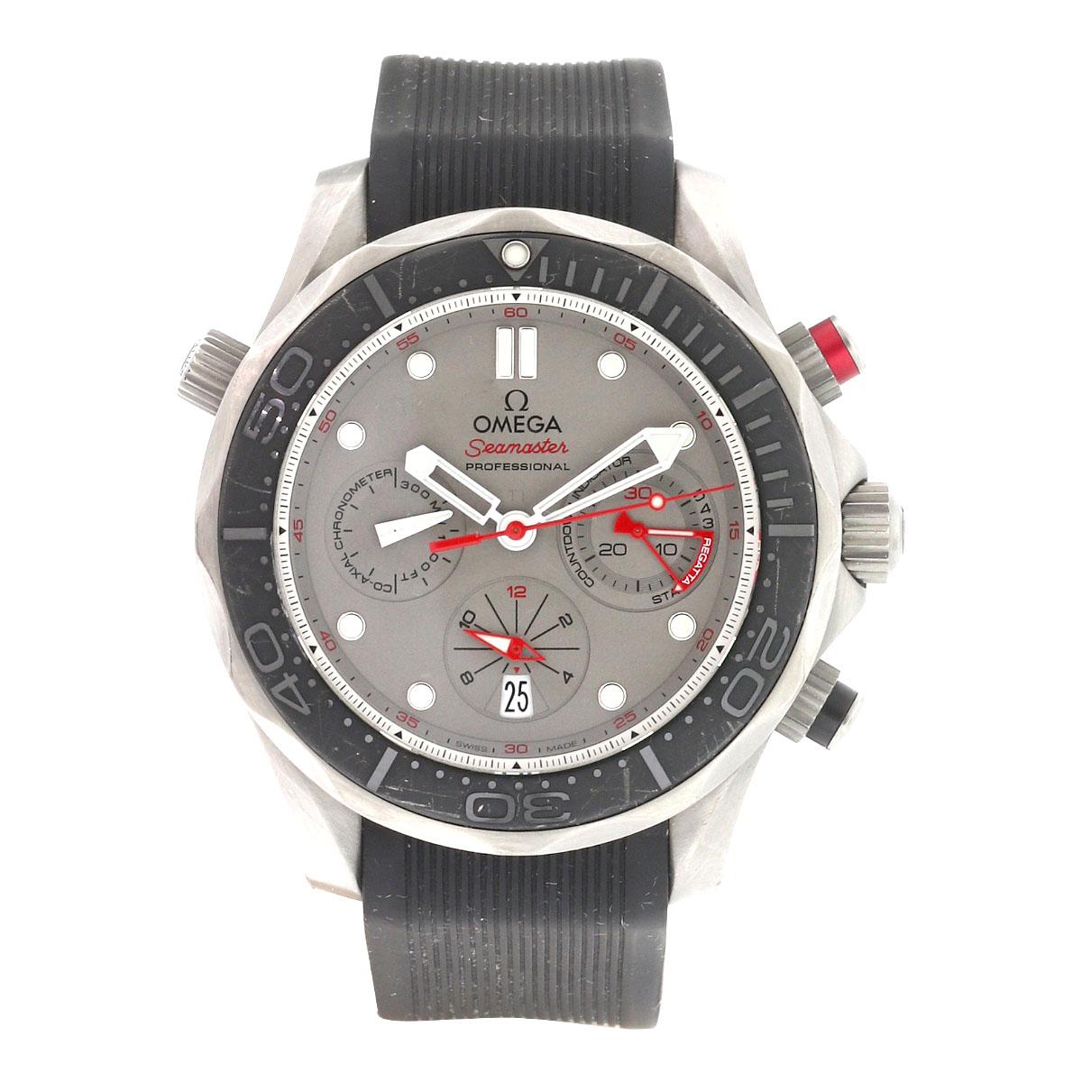 Omega Seamaster Diver 300M ETNZ Edition Titan-Uhr im Zustand „Gut“ im Angebot in Boca Raton, FL