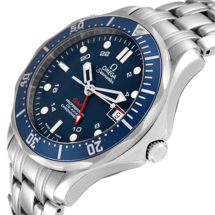 Omega Seamaster Diver 300M GMT Stahl Co-Axial Herrenuhr 2535.80,00 BoxKarte 2
