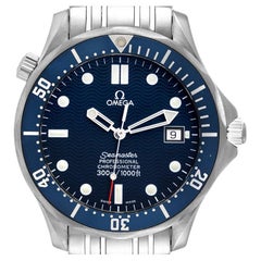 Vintage Omega Seamaster Diver 300M James Bond Blue Dial Steel Mens Watch 2531.80.00