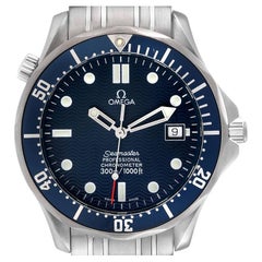 Vintage Omega Seamaster Diver 300M James Bond Blue Dial Steel Mens Watch 2531.80.00