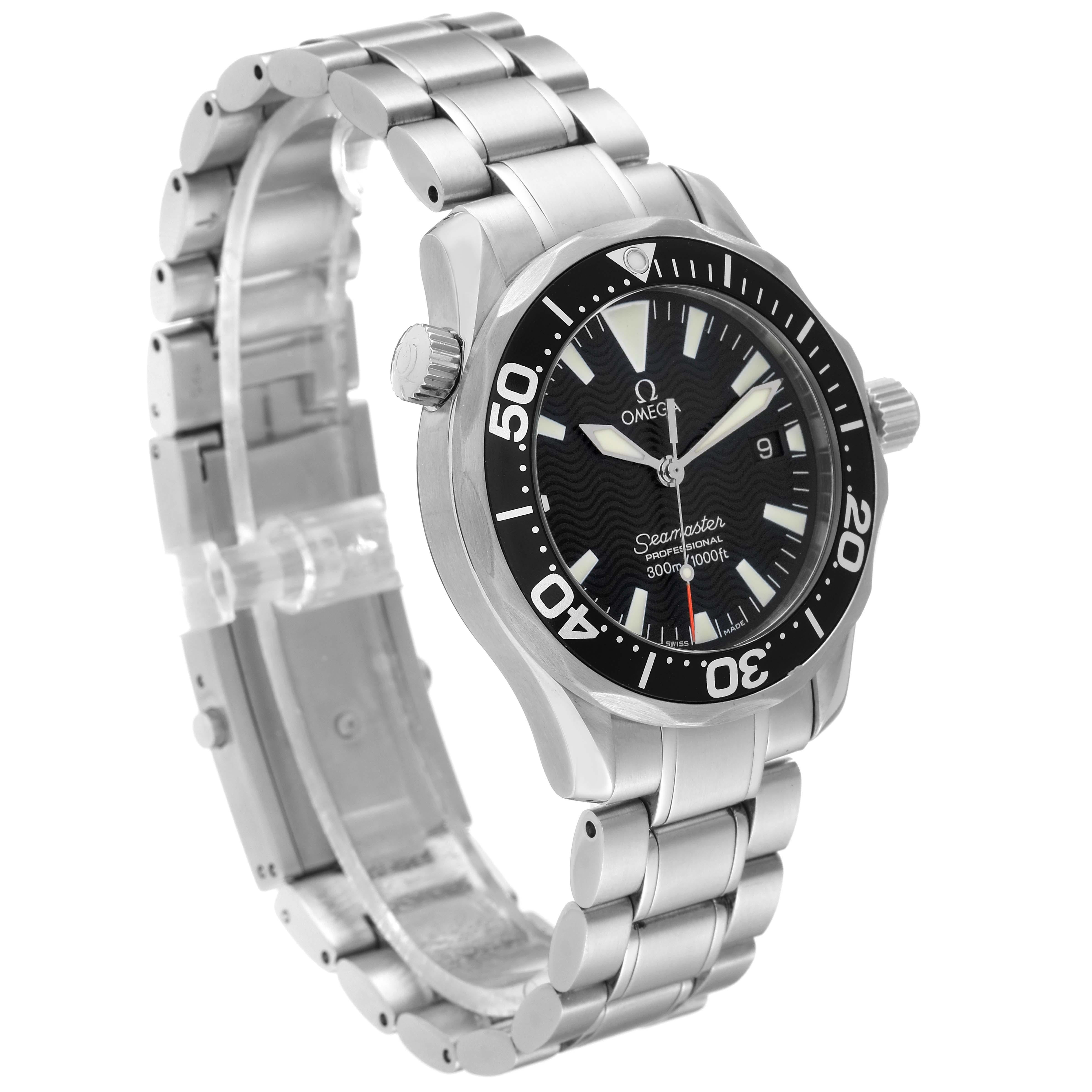 omega seamaster schwarzes zifferblatt