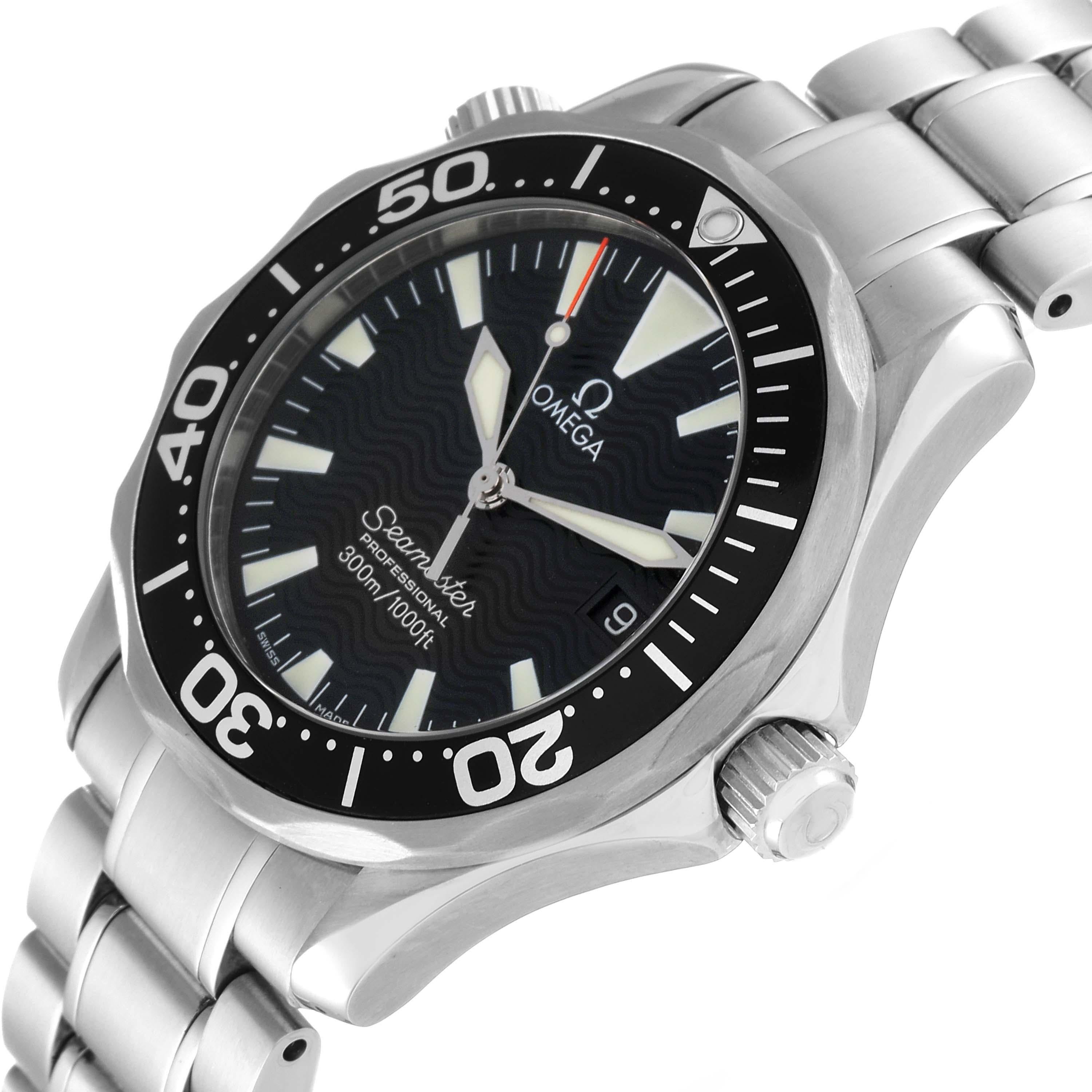 Omega Seamaster Diver 300M Quarz Midsize Schwarzes Zifferblatt Herrenuhr 2262.50.00 1