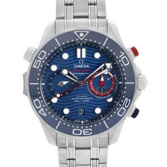 Omega Seamaster Diver 300M Steel American Cup Blue Dial 210.30.44.51.03.002