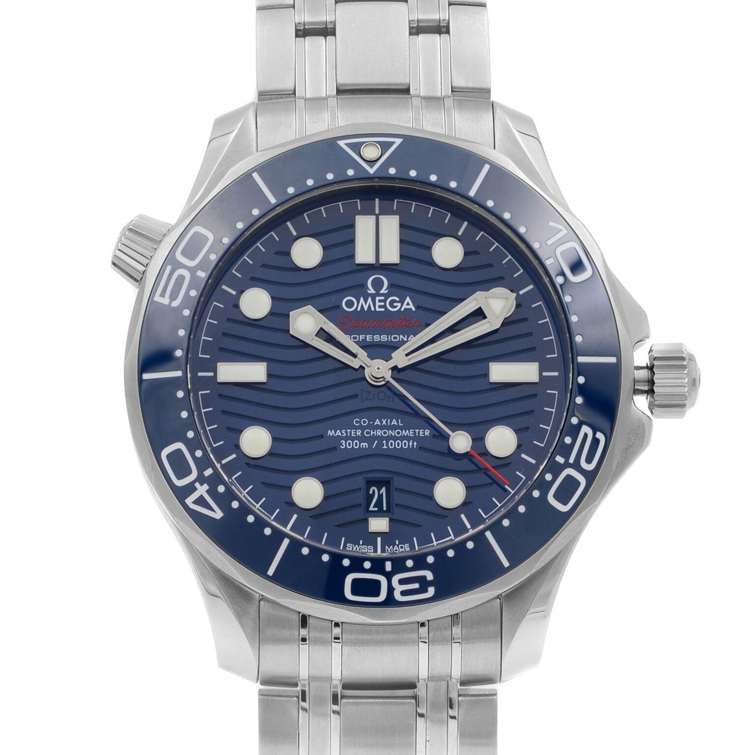 This New Without Tags Omega Seamaster 210.30.42.20.03.001 is a beautiful men's timepiece that is powered by mechanical (automatic) movement which is cased in a stainless steel case. It has a round shape face, date indicator dial and has hand sticks