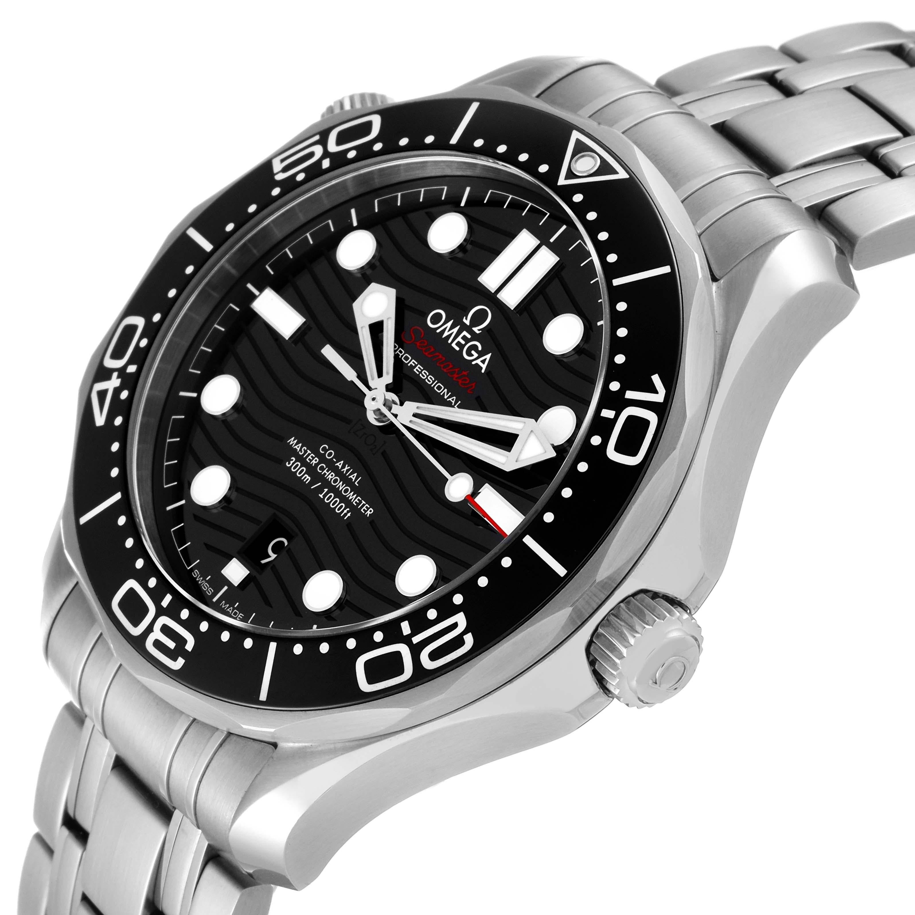 Omega Seamaster Diver 300M Steel Mens Watch 210.30.42.20.01.001 Box Card 1