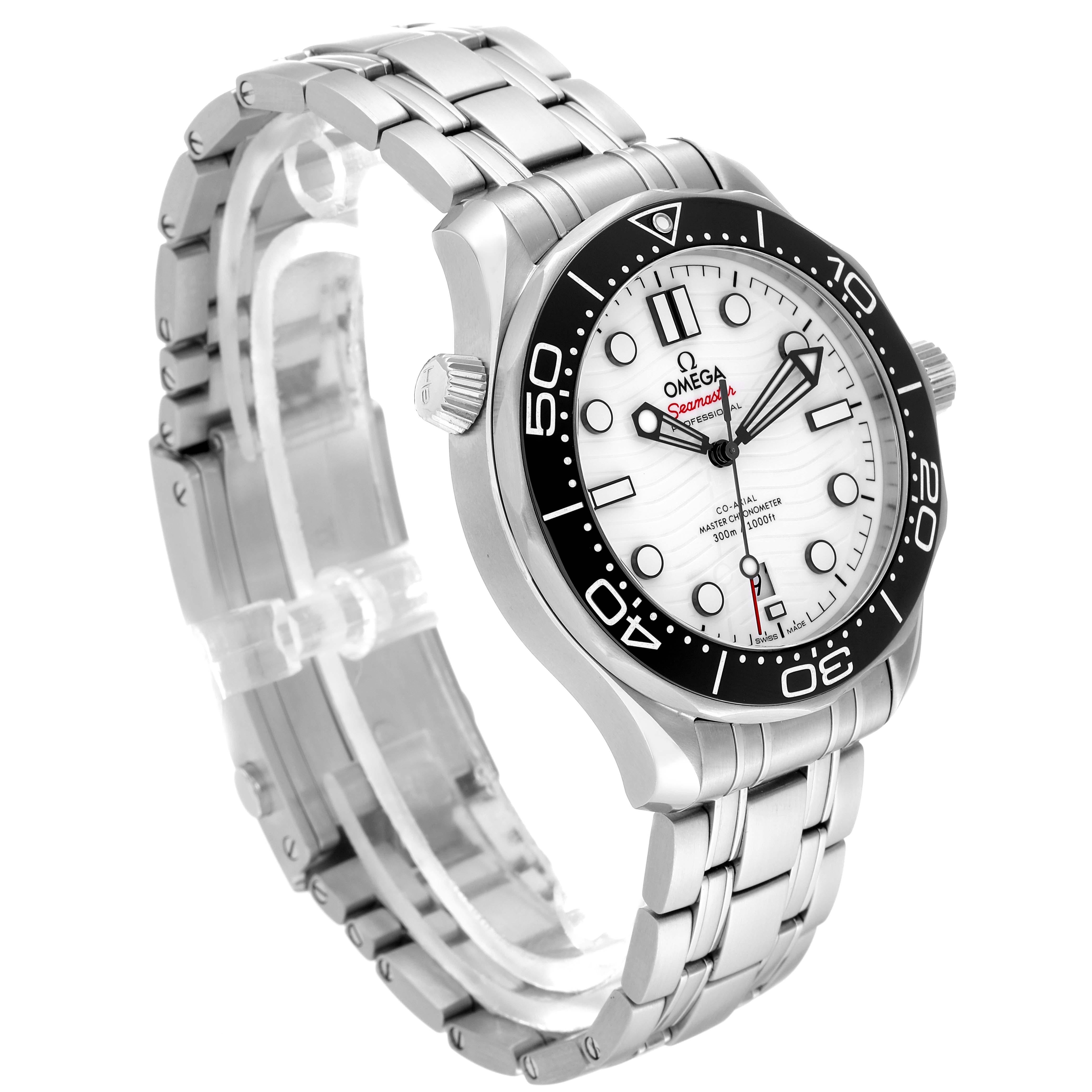 Omega Seamaster Diver 300M Steel Mens Watch 210.30.42.20.04.001 Box Card For Sale 3