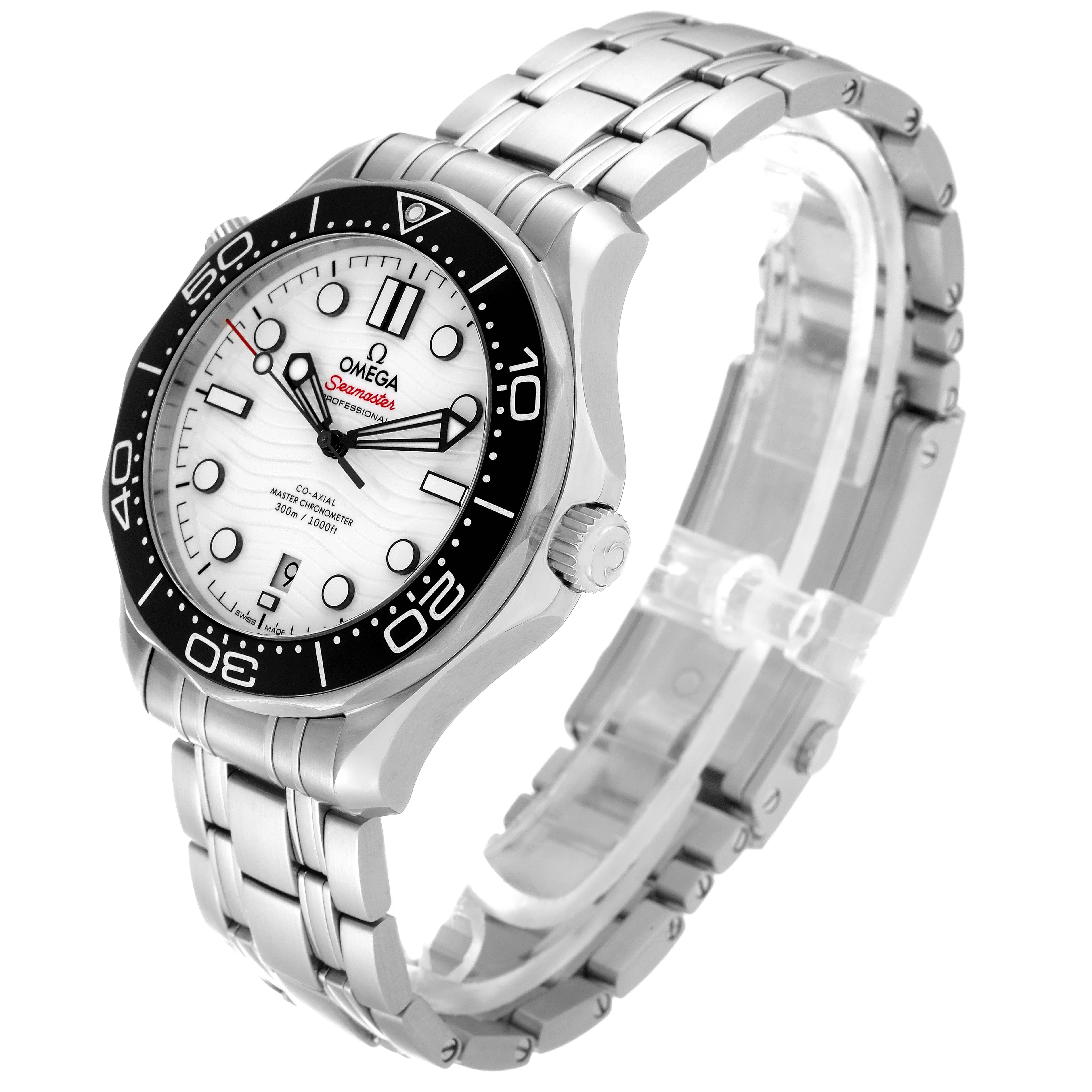 Omega Seamaster Diver 300M Steel Mens Watch 210.30.42.20.04.001 Box Card For Sale 5